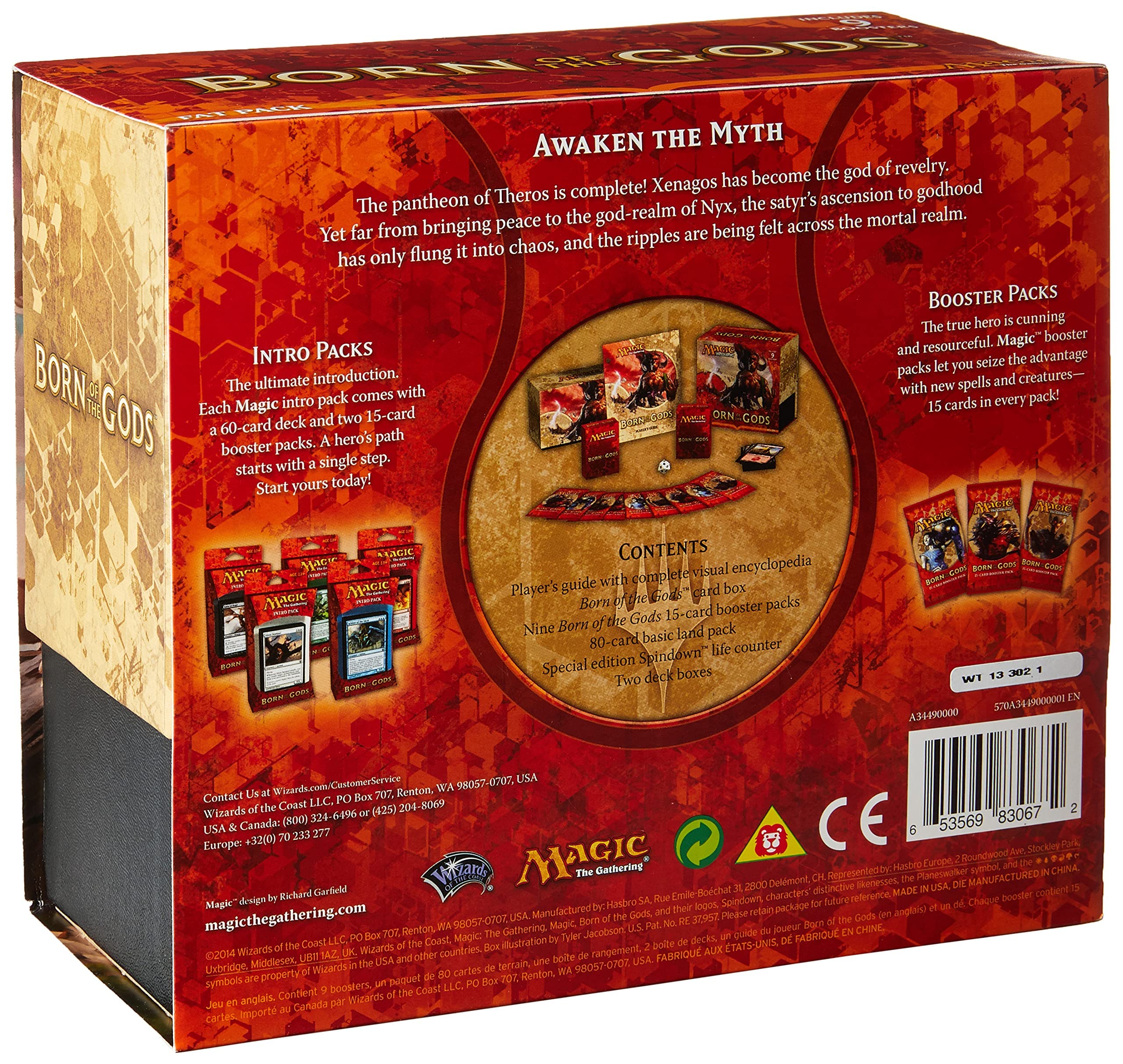 Amazon.com: Hasbro Magic The Gathering Born of The Gods Fat Pack