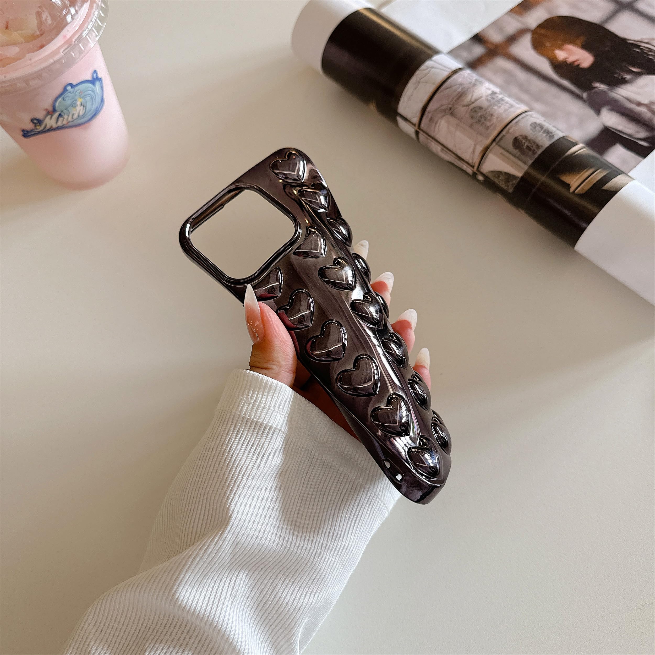 Amazon.com: Pretaco for iPhone 15 Pro Max Case, [Premium Chrome