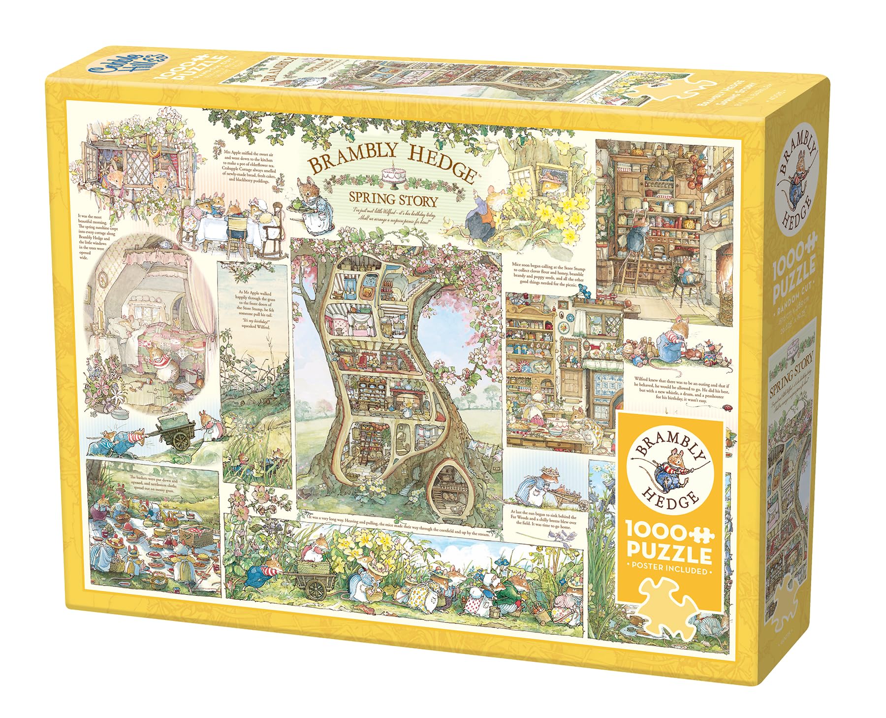 Amazon.com: Cobble Hill 1000 Piece Puzzle - Brambly Hedge Spring