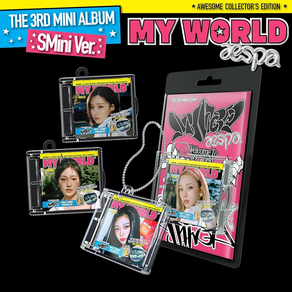 Amazon.co.jp: aespa 'MY WORLD (SMini Ver.)'(韓国盤）: ミュージック