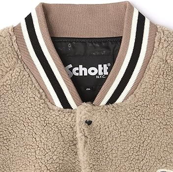 Amazon | [Schott NYC] [ショット] BOA STADIUM JACKET/ボアスタジャン