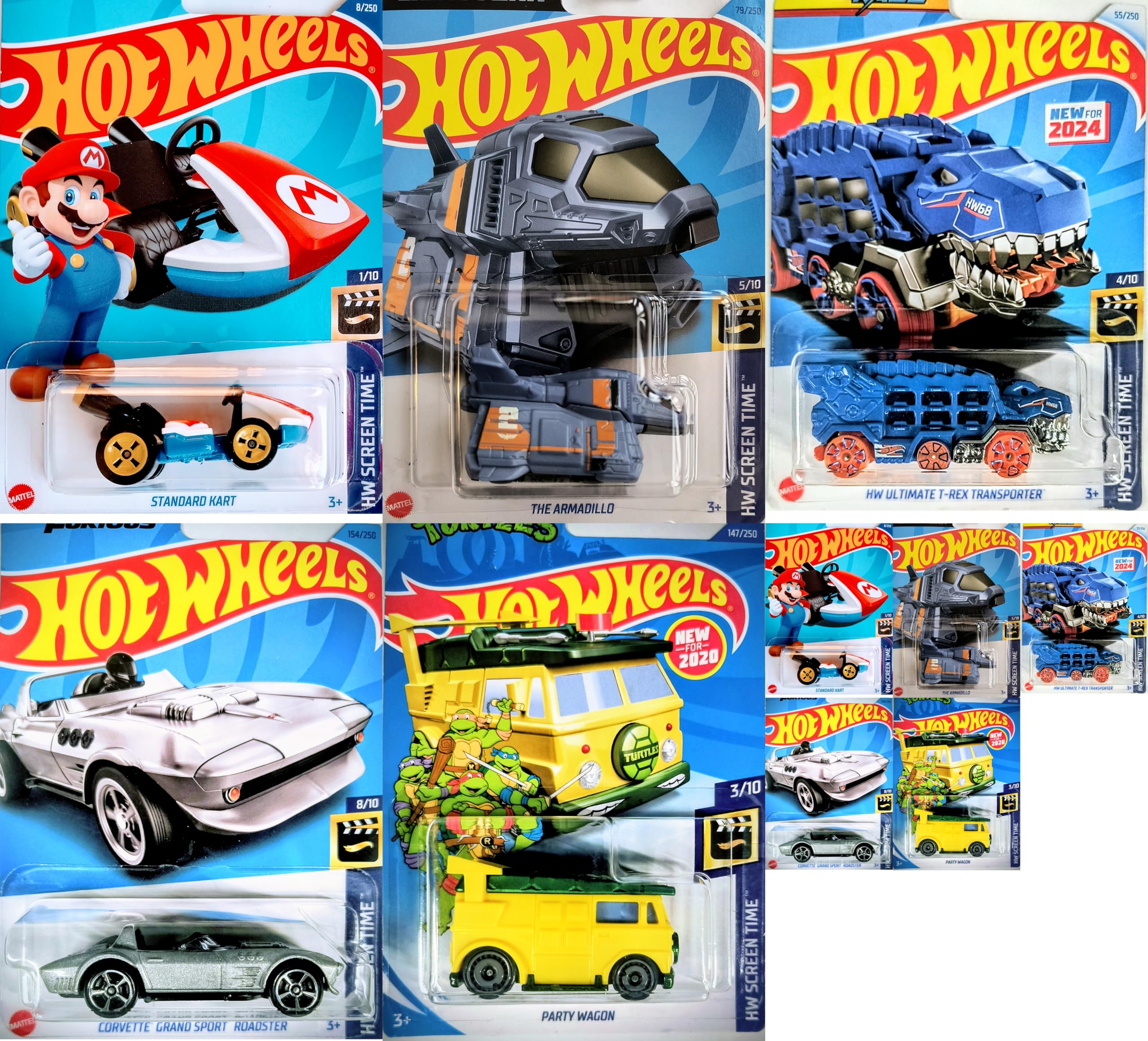 Amazon.com: Hot Wheels Screen Time 1:64 Scale Multi Vehicle Bundle