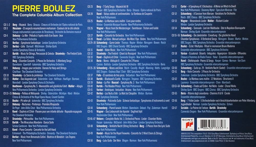 Amazon.com: Pierre Boulez - The Complete Columbia Album Collection