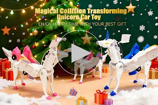 Amazon.com: Unicorn Collision Transforming Cars Toy, 2 in 1