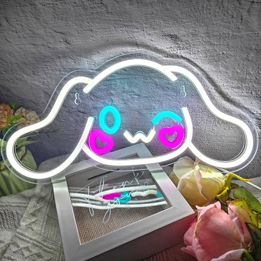 Amazon.co.jp: VIKLIU シナモロール ネオンサイン アニメ ネオンLED