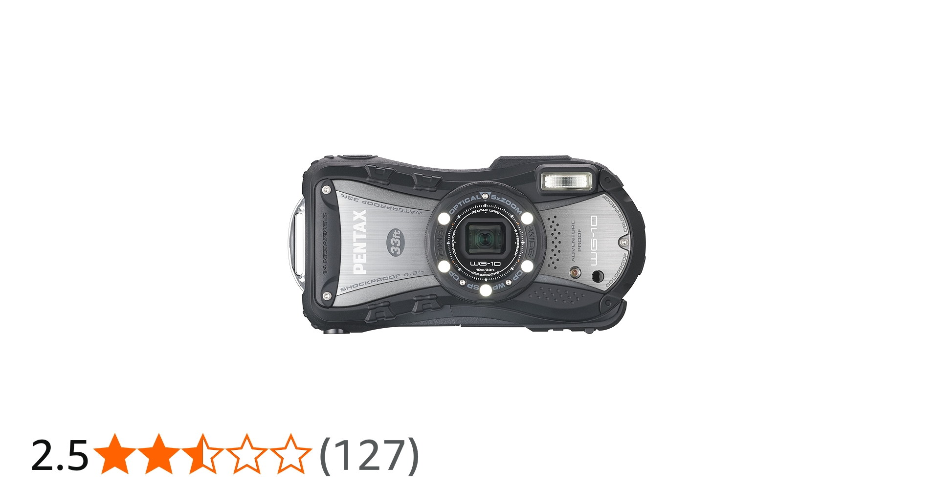 Amazon | PENTAX 防水デジタルカメラ PENTAX WG-10 ブラック 1cmマクロ