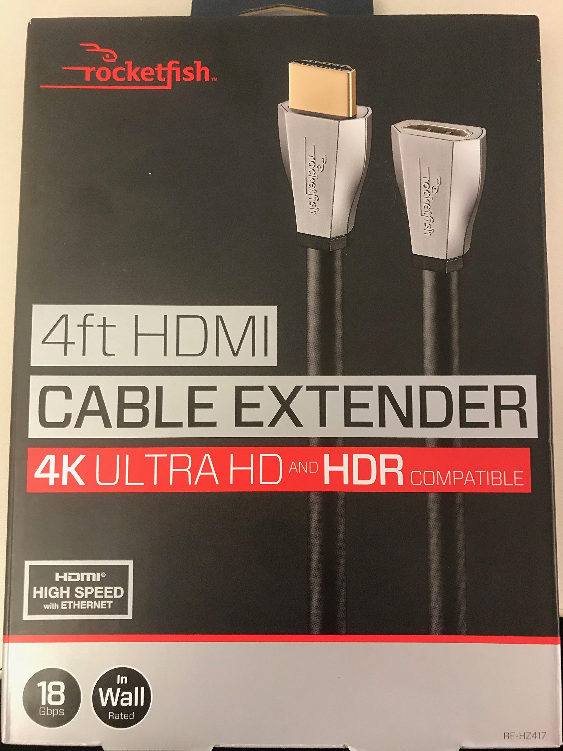 Amazon.com: Rocketfish 4ft HDMI Cable Extender 4k Ultra HD and HDR