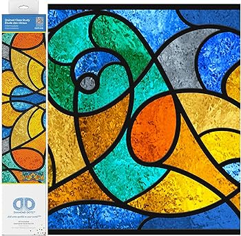 Amazon.com: DIAMOND DOTZ Stained Glass Study Diamond Painting Kits