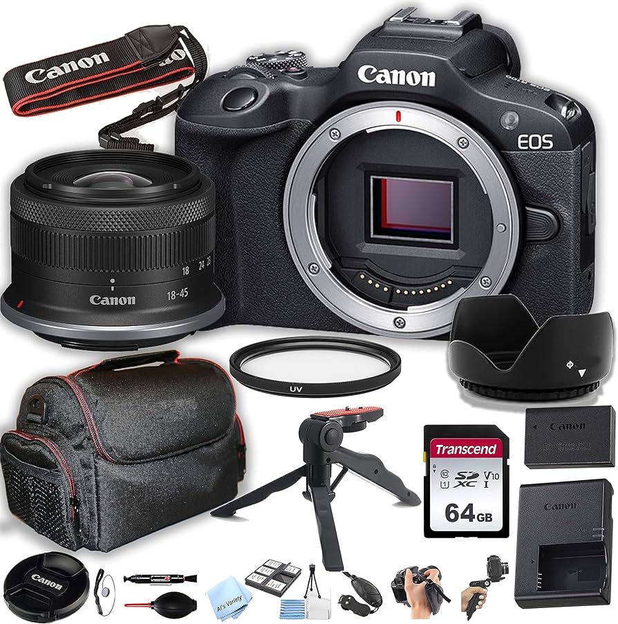 Amazon.com : Canon EOS R100 Mirrorless Camera with 18-45mm Lens +
