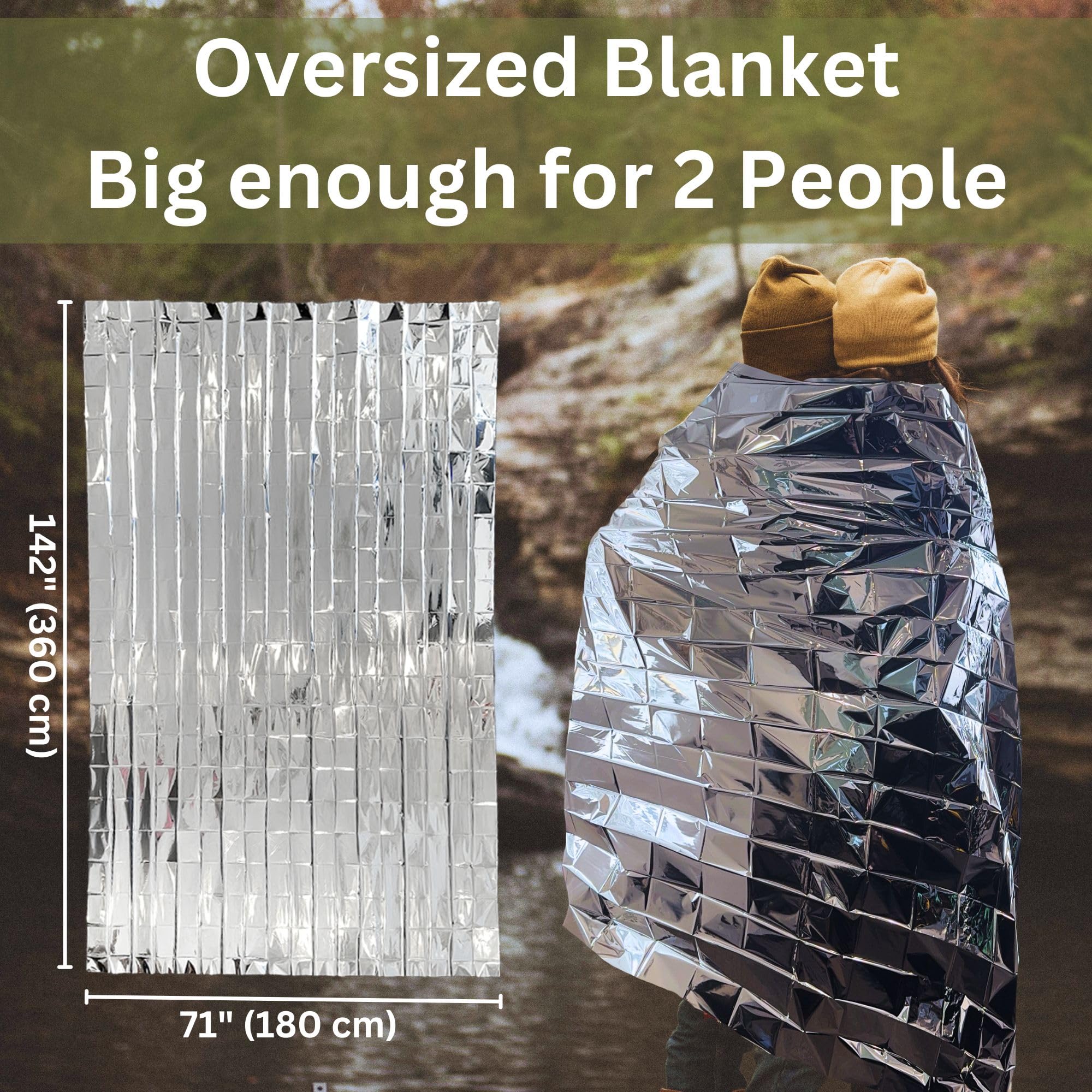 Amazon.com: [1 Pack] Oversized Emergency Blanket 71”x142