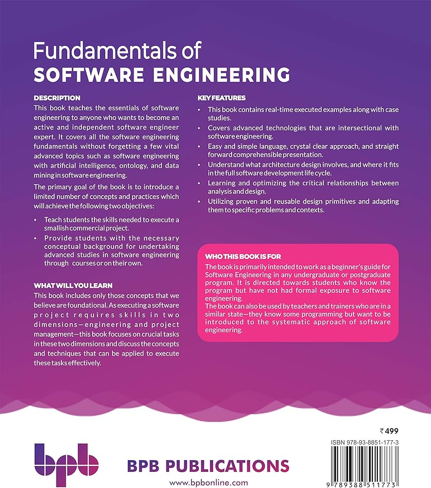 Fundamentals of Software Engineering: Designed to provide an