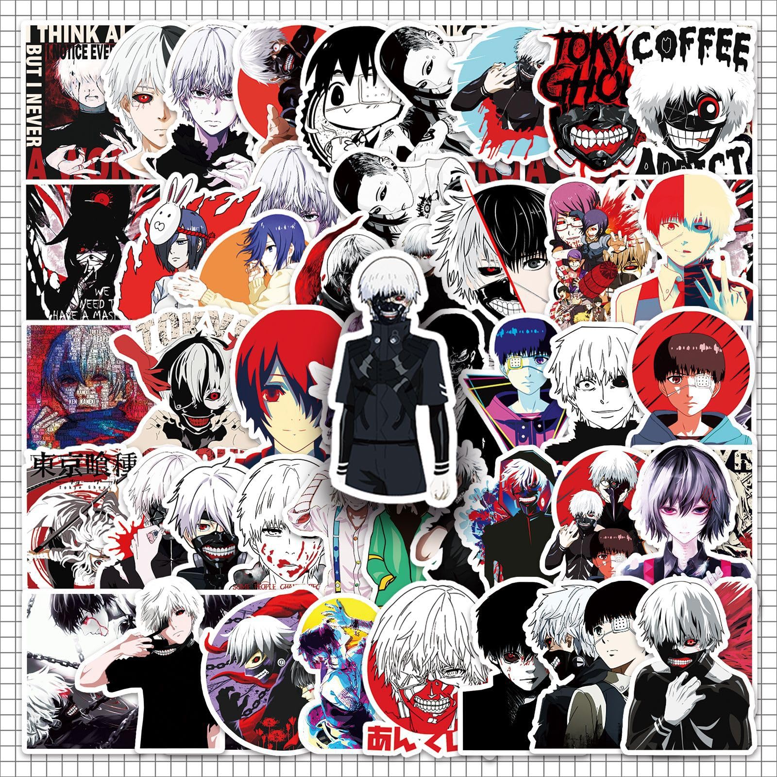 Amazon.co.jp: ステッカー 50枚セット 東京喰種トーキョーグール