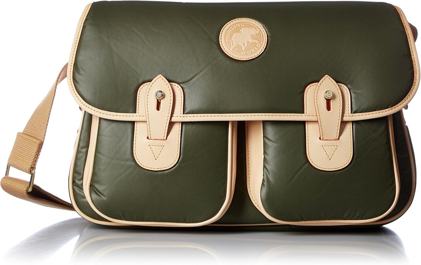 Amazon | [ハンティングワールド] ショルダーバッグ バチュー GREEN