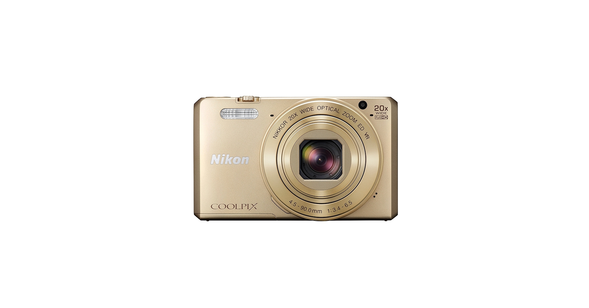 Nikon COOLPIX S7000 Compact Digital Camera - Gold (16.0 MP, CMOS
