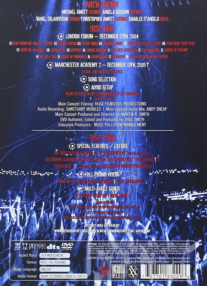 Amazon.com: Arch Enemy: Live Apocalypse : Arch Enemy: Movies & TV