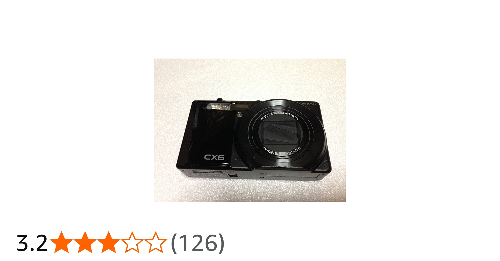 Amazon | RICOH デジタルカメラ CX6ブラック CX6-BK | コンパクト 通販