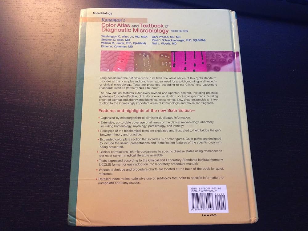 KONEMAN'S COLOR ATLAS & TXTBK OF DIAGNOSTIC MICROBIOLOGY 6E