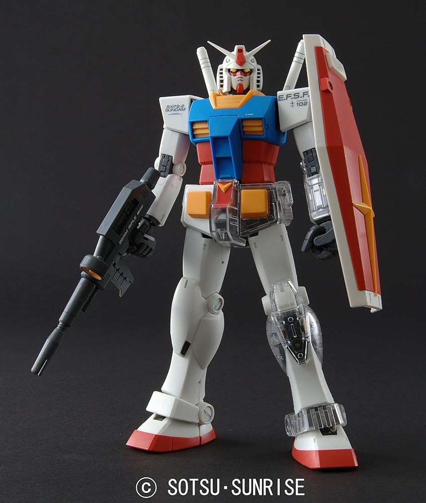 Amazon.com: Gundam RX-78-2 Gundam Ver 2.0 with Extra Clear Body