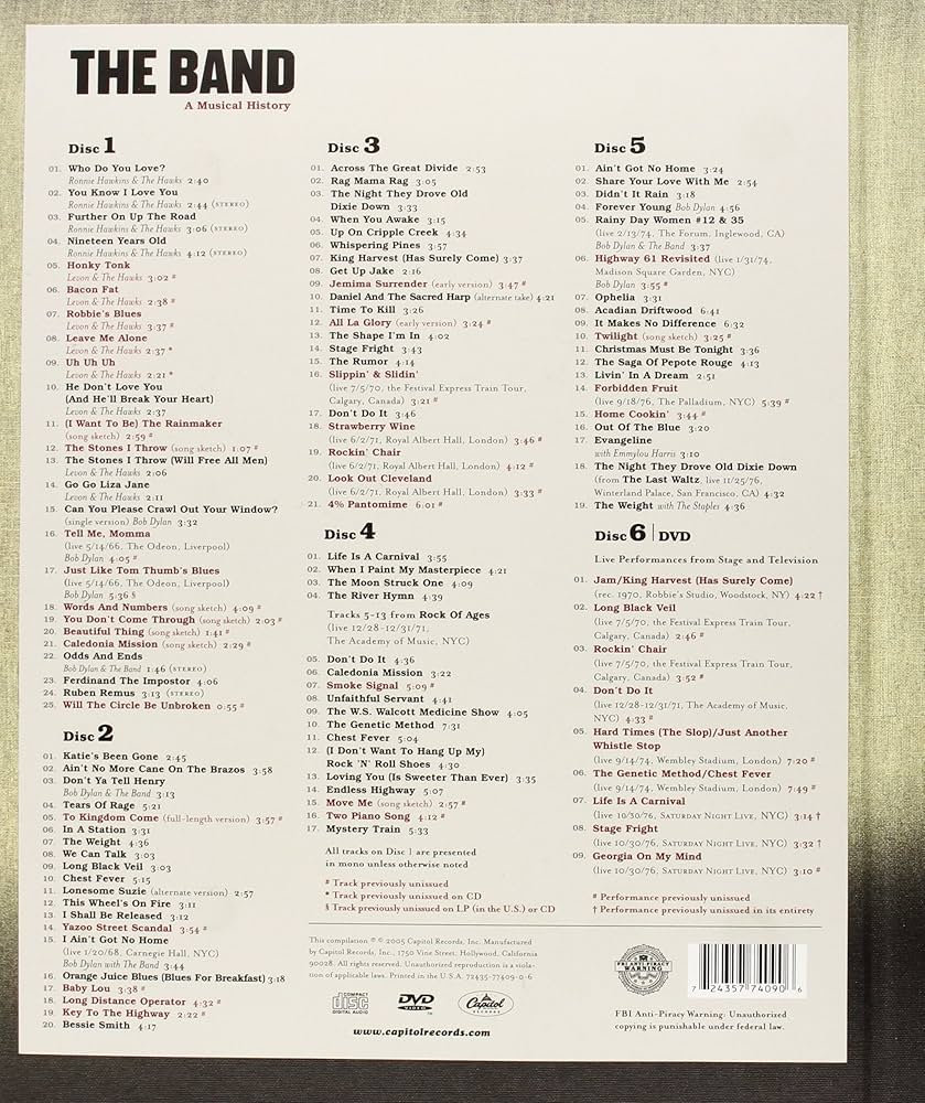 The Band - A Musical History (W/DVD) - Amazon.com Music