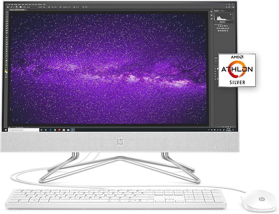 Amazon.com: HP 24 All-in-One PC, AMD Athlon Silver 3050U Processor