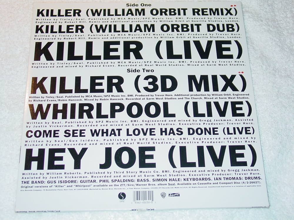 Seal - Killer [Vinyl] - Amazon.com Music