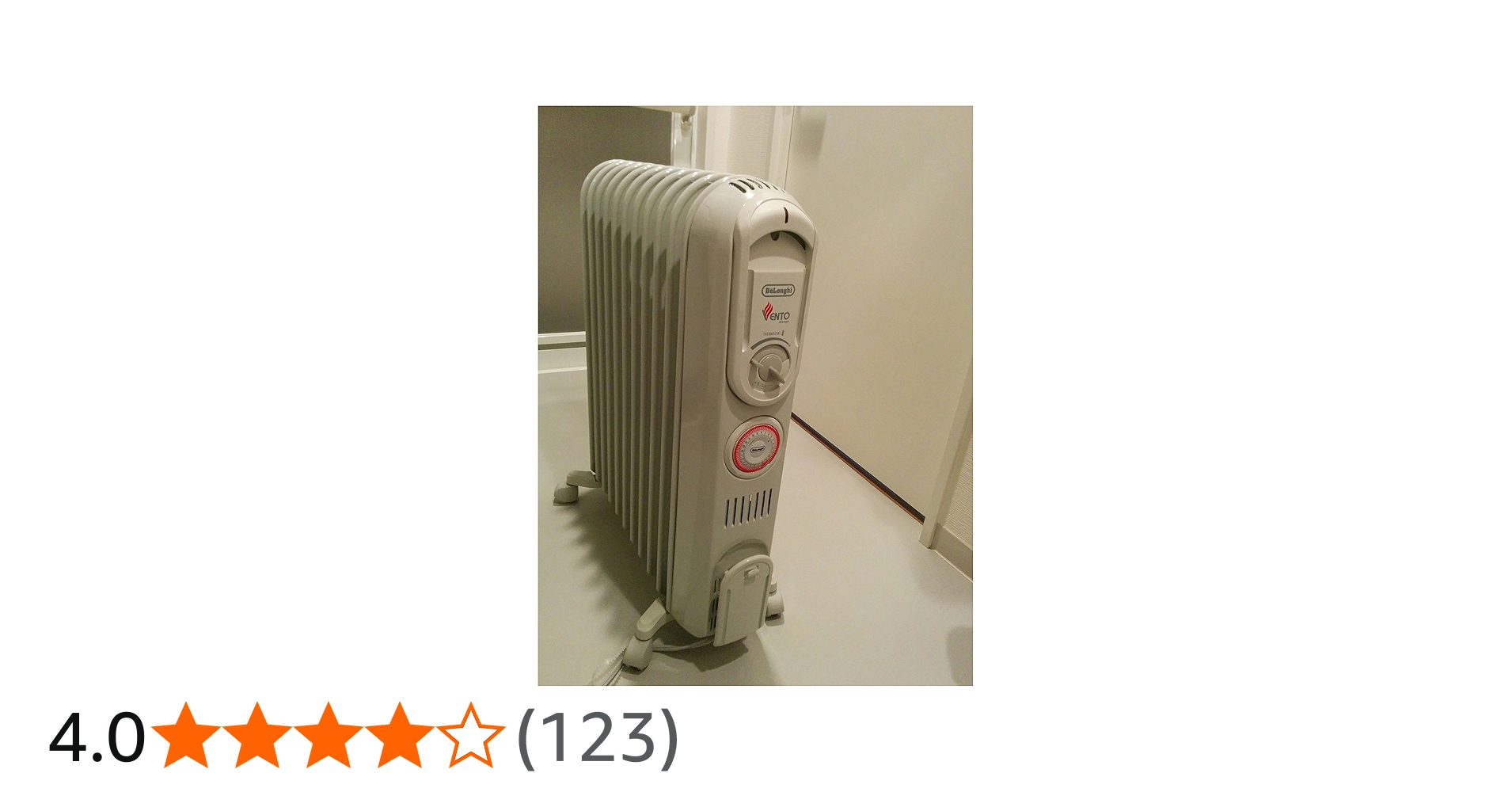 Amazon | DeLonghi オイルラジエターヒーター F字型フィン11枚 【4～10