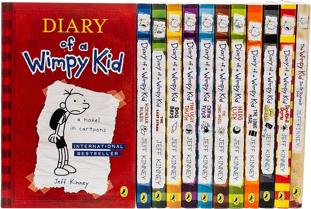 Diary Of A Wimpy Kid Collection 12 Books Set By Jeff Kinney: Jeff