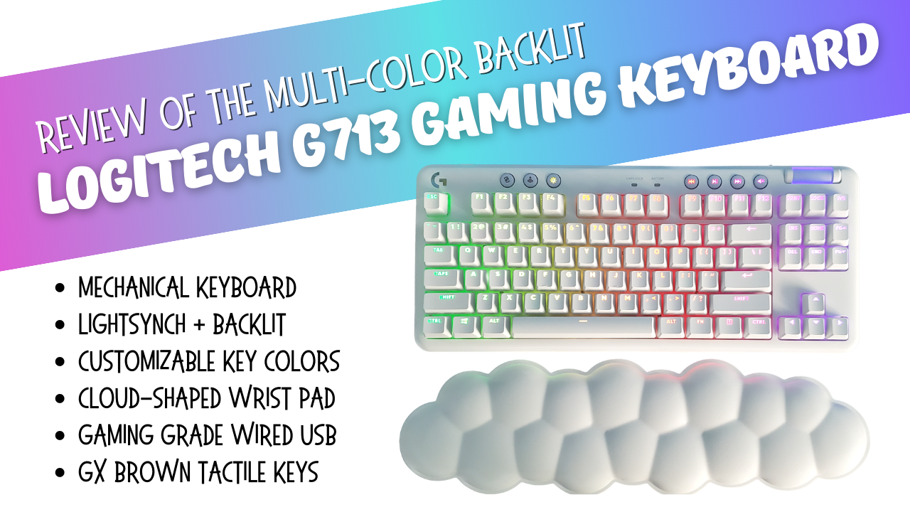 Watch Logitech G713 Wired Mechanical Gaming Keyboard with