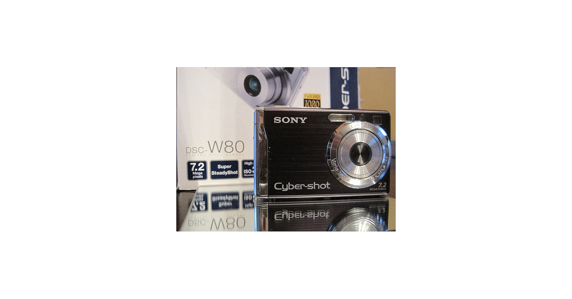 Amazon.com : Sony Cybershot DSCW80 7.2MP Digital Camera with 3x