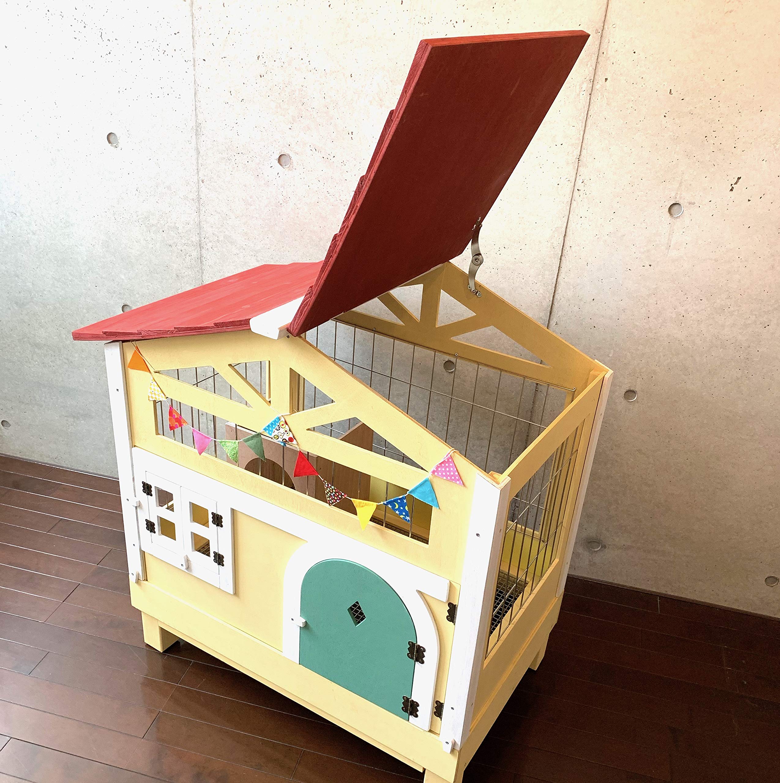 Amazon | もちつき うさぎ用ケージ 壱番館 北欧デザインペットハウス