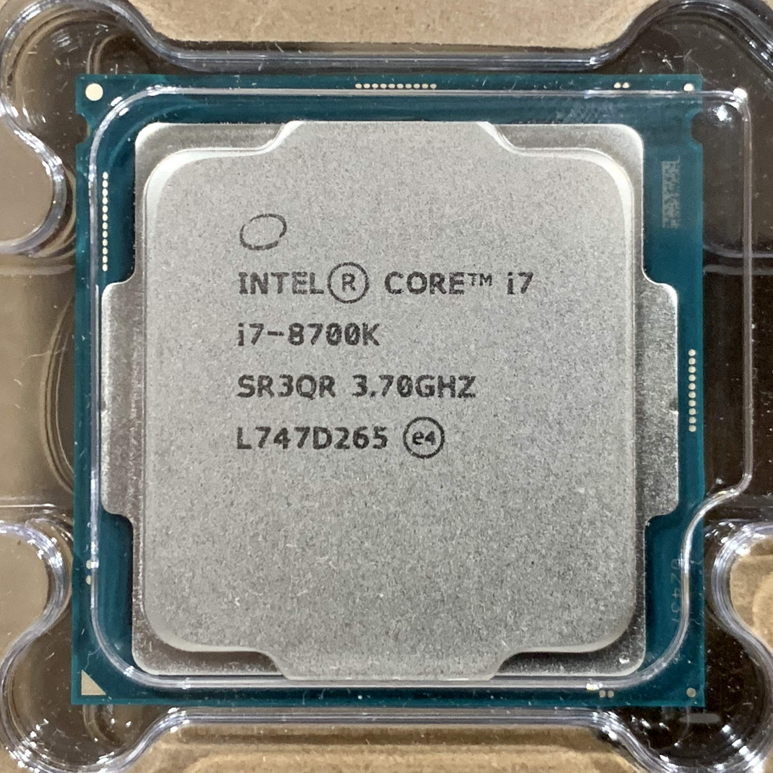 Amazon | Intel Core I7-8700K I7 8700K 3.7 GHz 6コア 12スレッド CPU