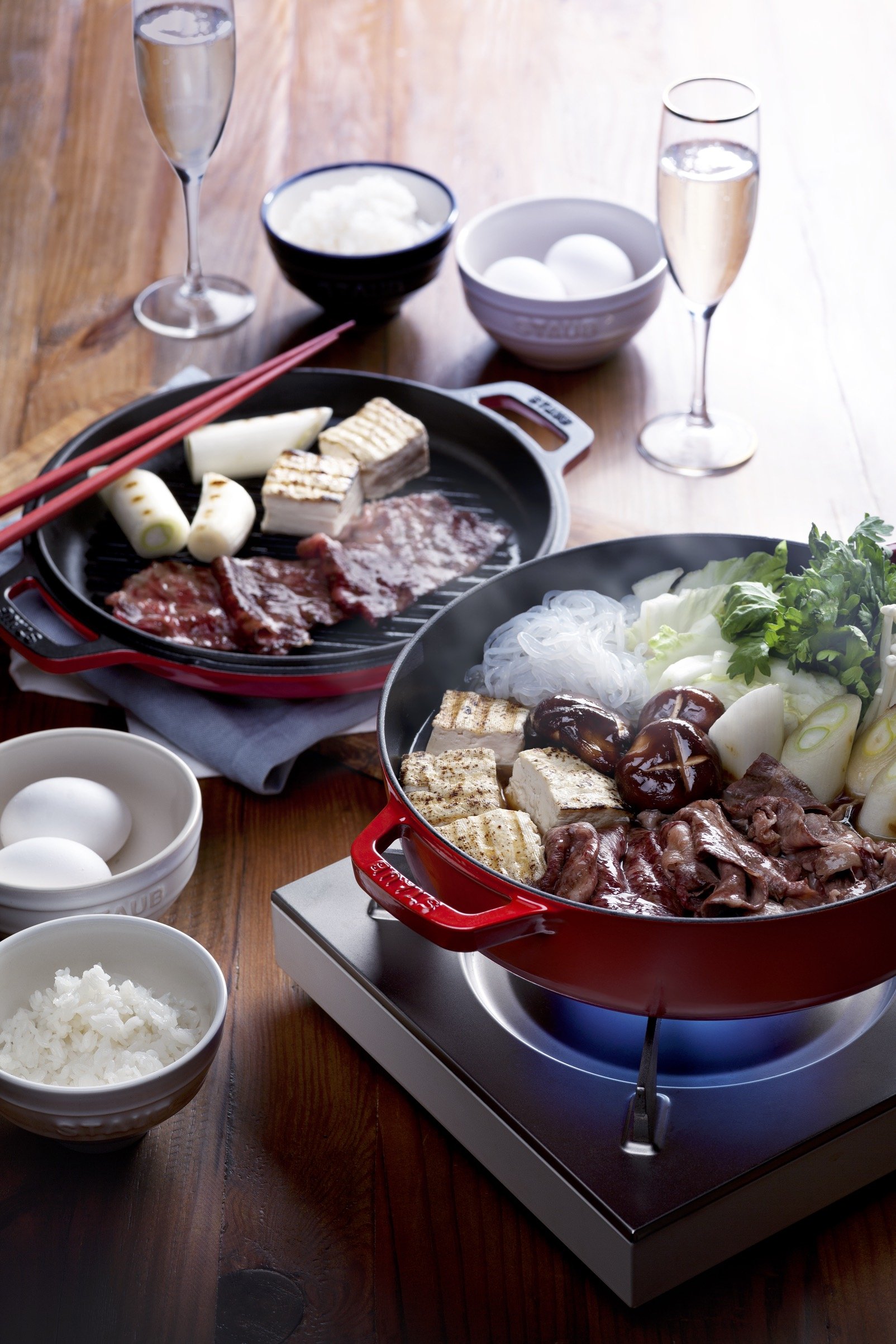 Amazon.com: staub Sukiyaki & Grill 40508-281 Sukiyaki & Grill