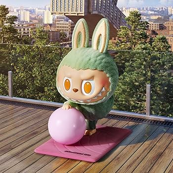 Amazon.com: POP MART The Monsters Lazy Yoga Series Figures, 10PCs