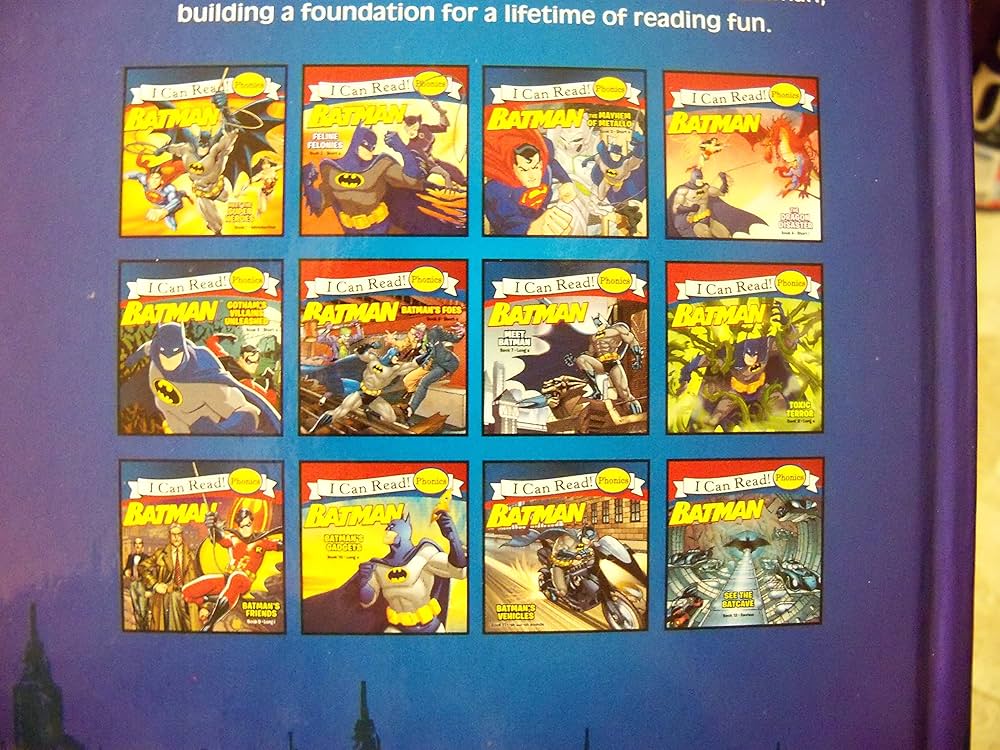 I Can Read! BATMAN PHONICS FUN 12 Story Book DC Super Hero Stories