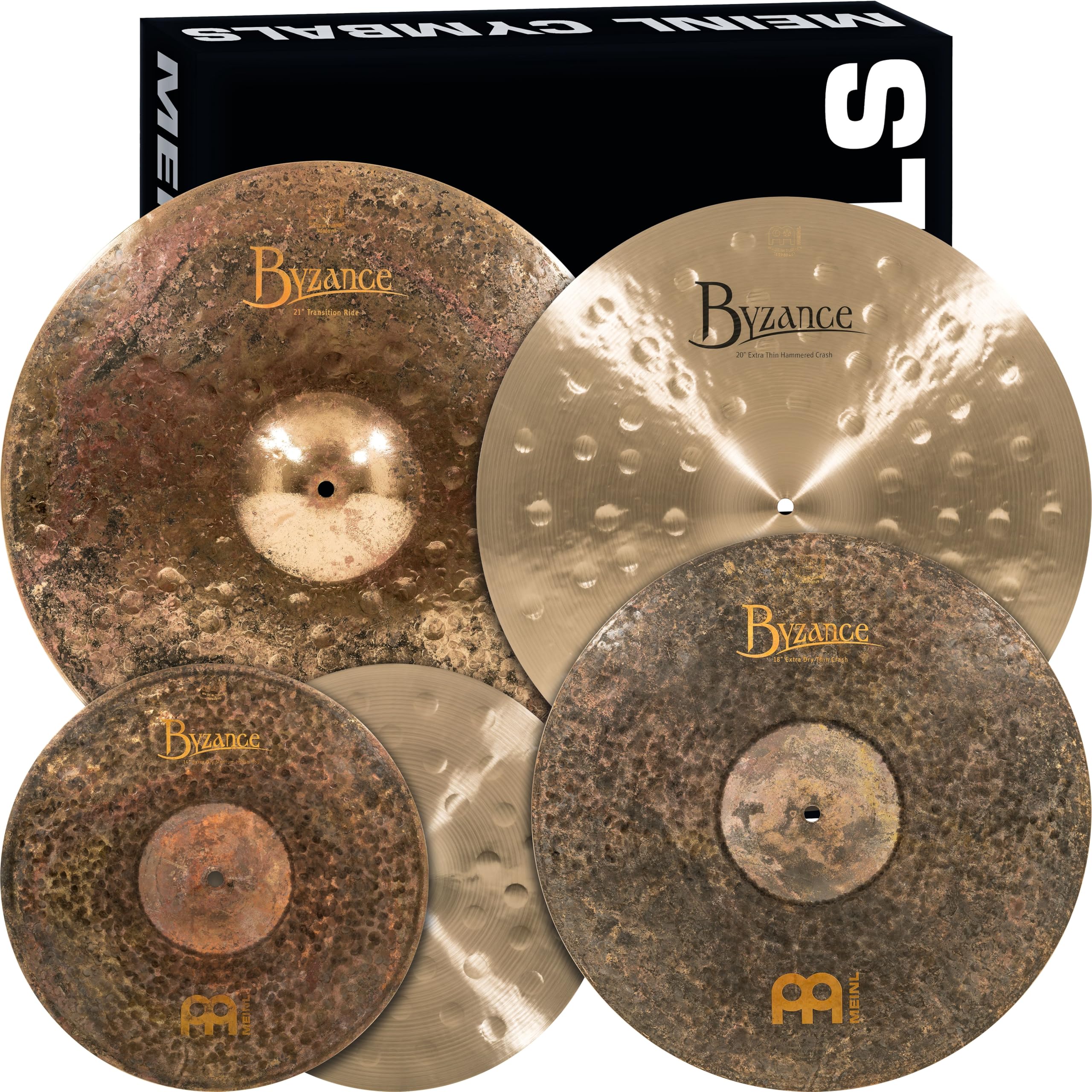 Amazon.com: Meinl Cymbals MJ401+18 Mike Johnston Pack Byzance