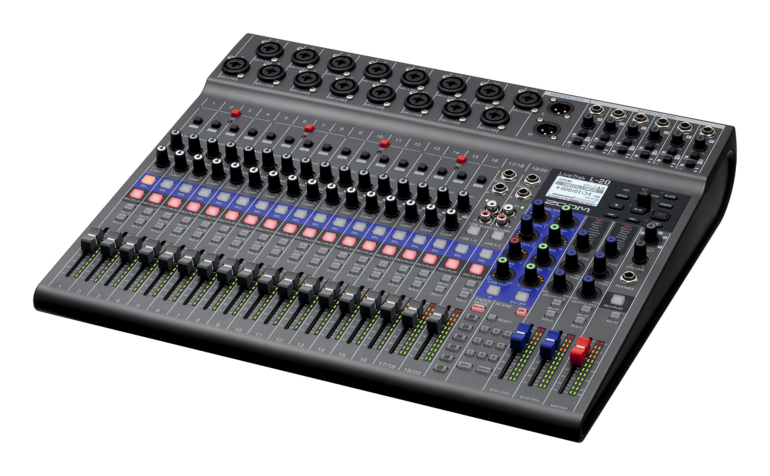 Amazon.com: Zoom LiveTrak L-20 Digital Mixer & Multitrack Recorder