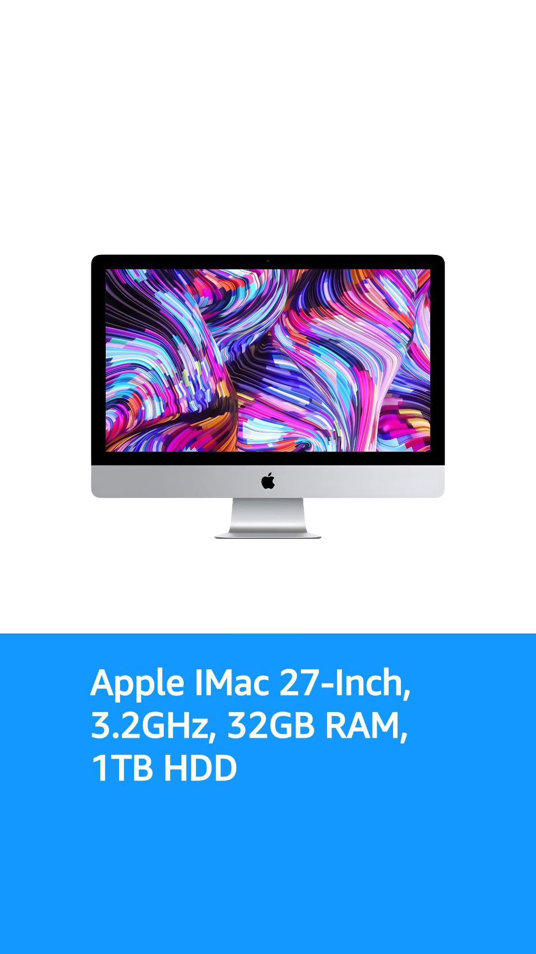 Apple iMac 27-inch Desktop Computer MK482LL/A - 3.2GHz Intel Core