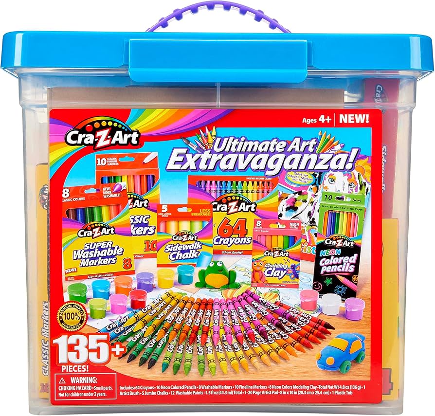 Amazon.com: CRA-Z-Art Ultimate Art Extravaganza Art Tub Packed