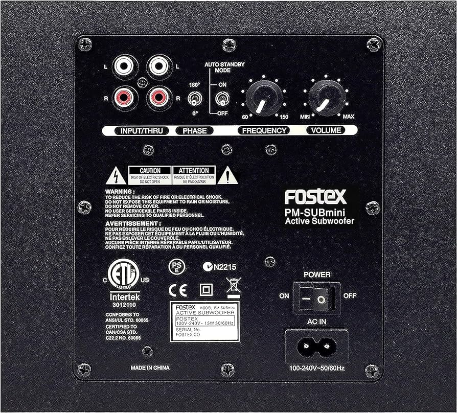 Amazon.co.jp: FOSTEX アクティブ・サブウーハー PM-SUBmini2 : 家電