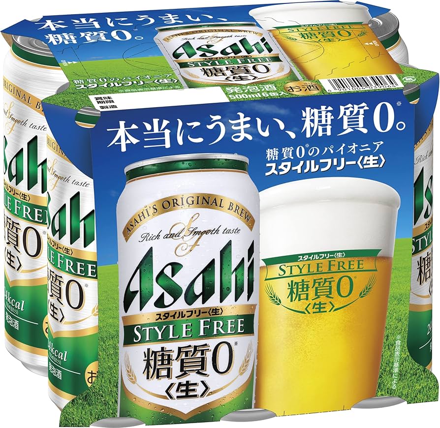 Amazon.co.jp: アサヒ スタイルフリー 缶 500ml×6缶 : 食品・飲料・お酒