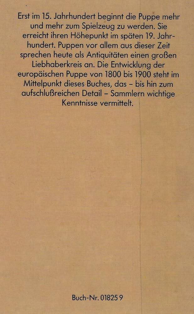 Puppen. Europäische Puppen 1800 - 1930. Antiquitäten International