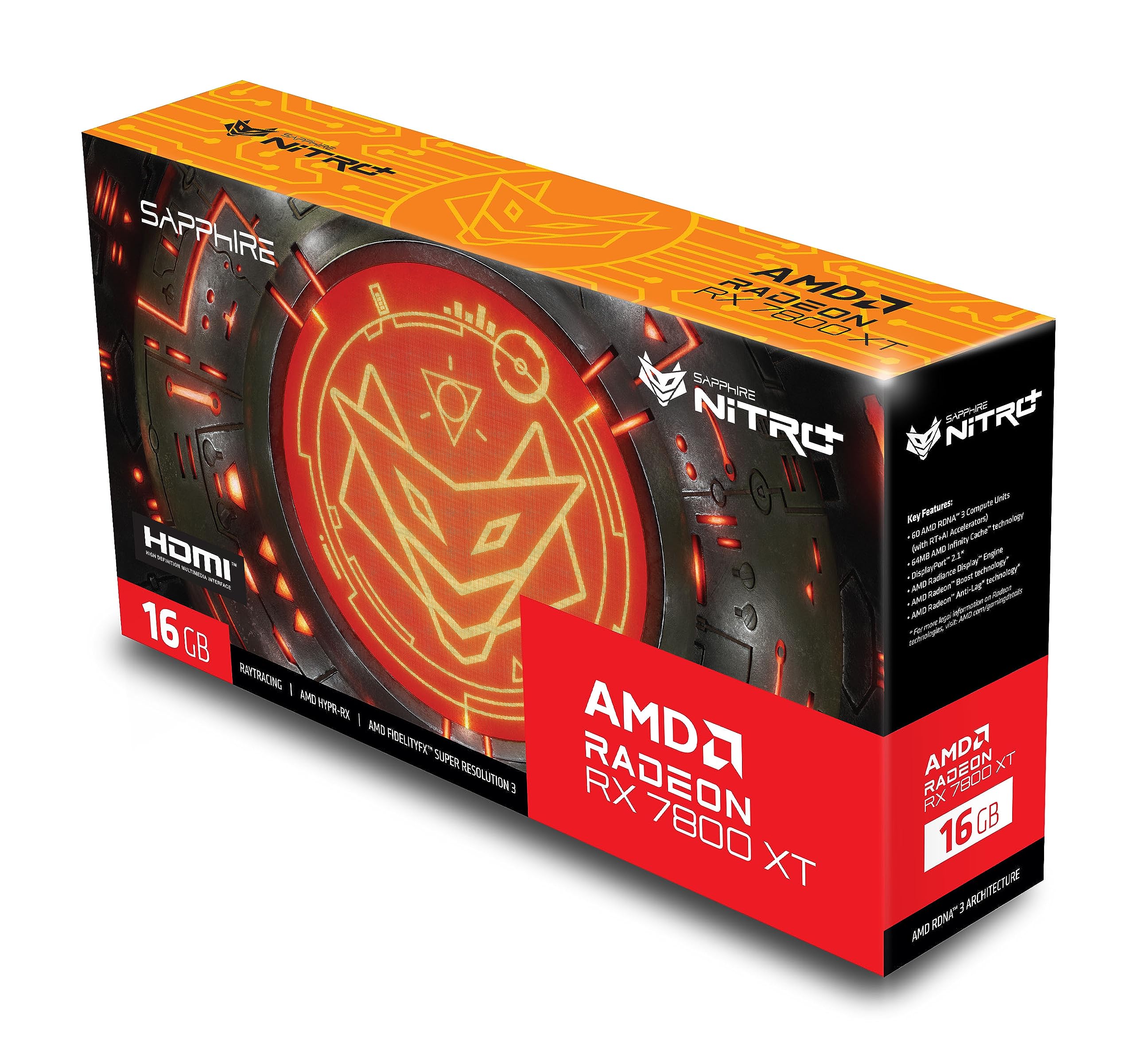 Sapphire 11330-01-20G Nitro+ AMD Radeon RX 7800 XT Gaming Graphics