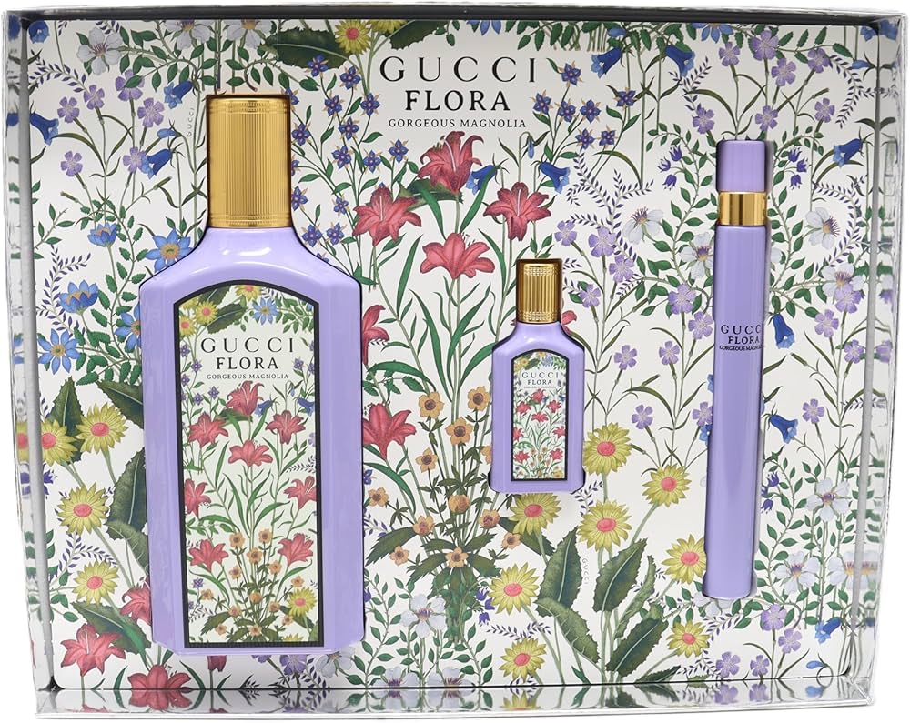 Amazon.com : Gucci Flora Gorgeous Magnolia Woman's Gift Set: 100ml