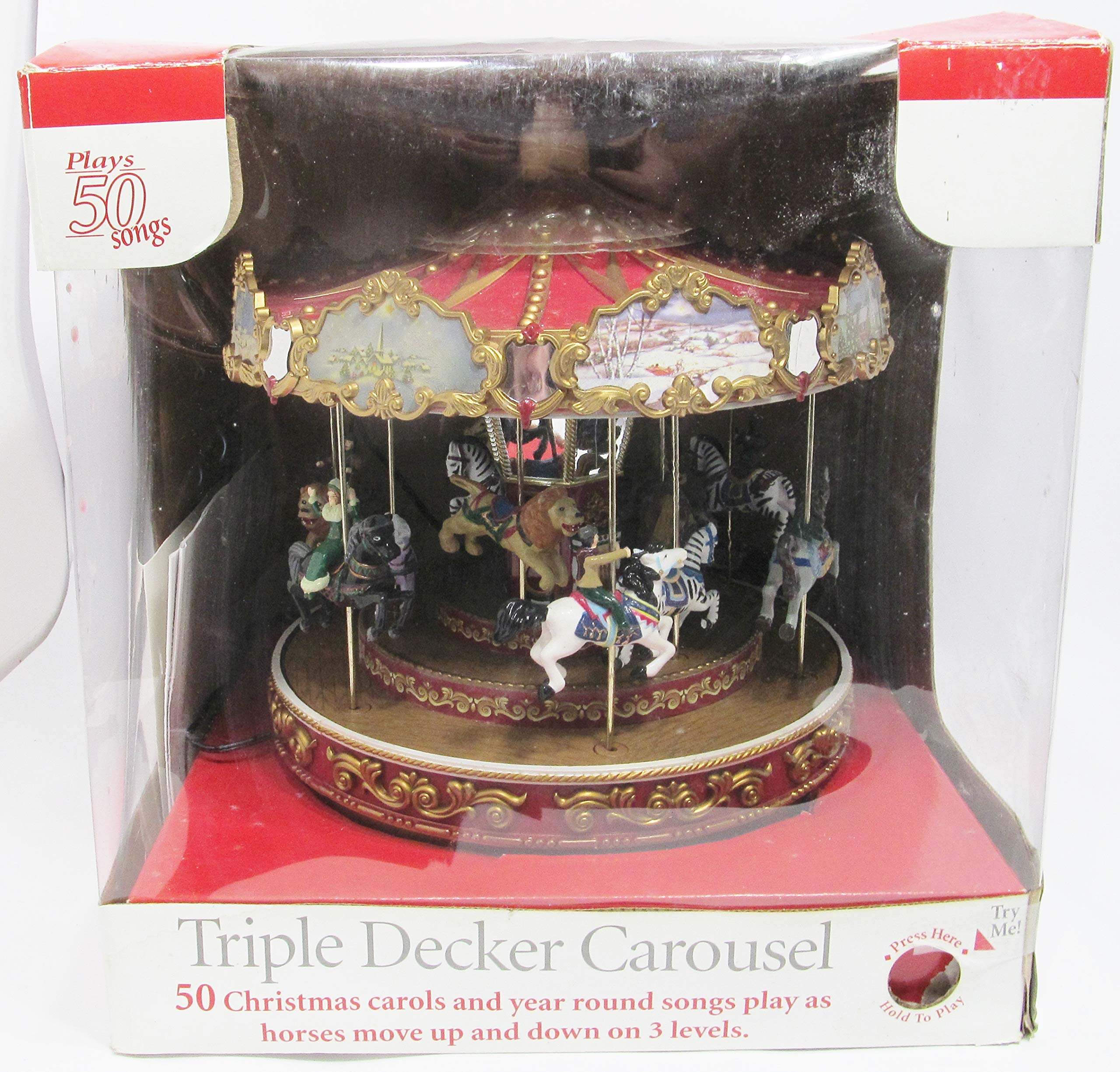 Amazon.com: Mr. Christmas Triple Decker Carousel : Home & Kitchen