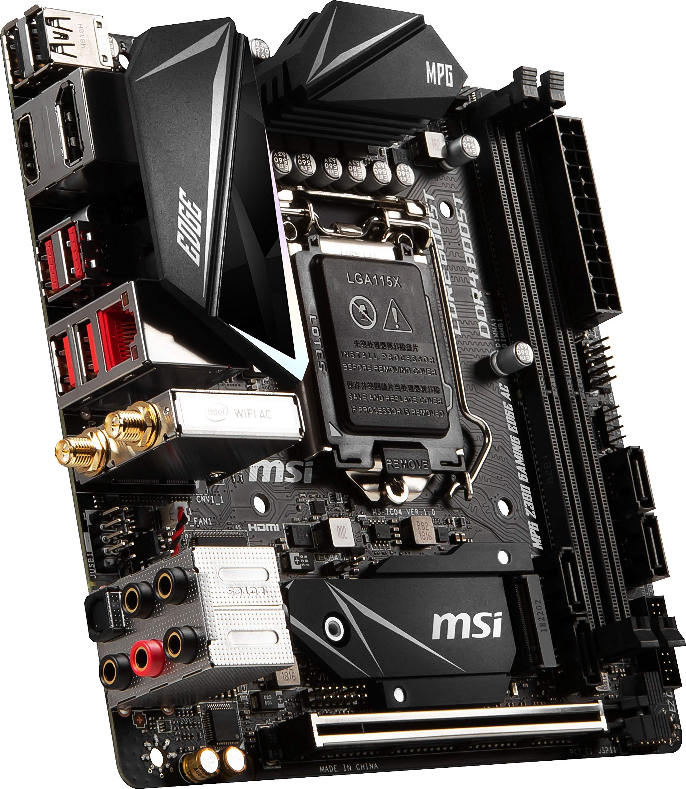 Amazon | MSI MPG Z390IゲームエッジAC LGA1151（Intel 8thおよび9th