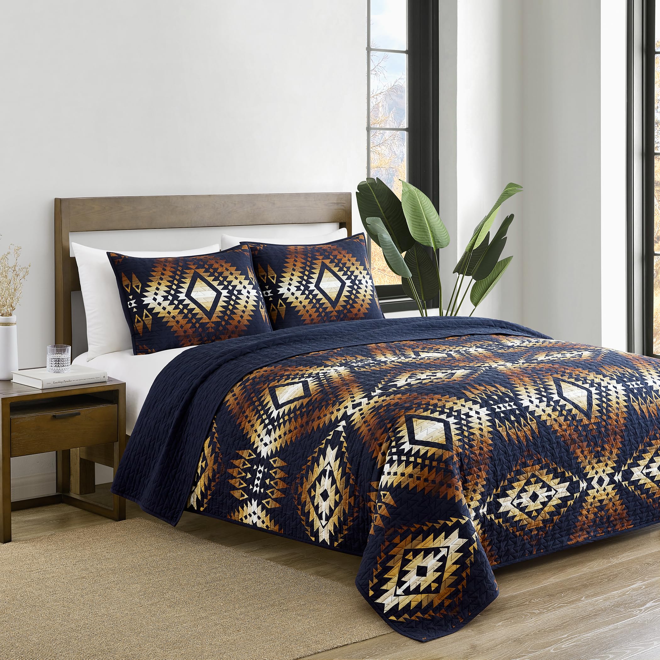 Amazon.com: Pendleton 100% Cotton 3 Piece Quilt Set with 2 Shams