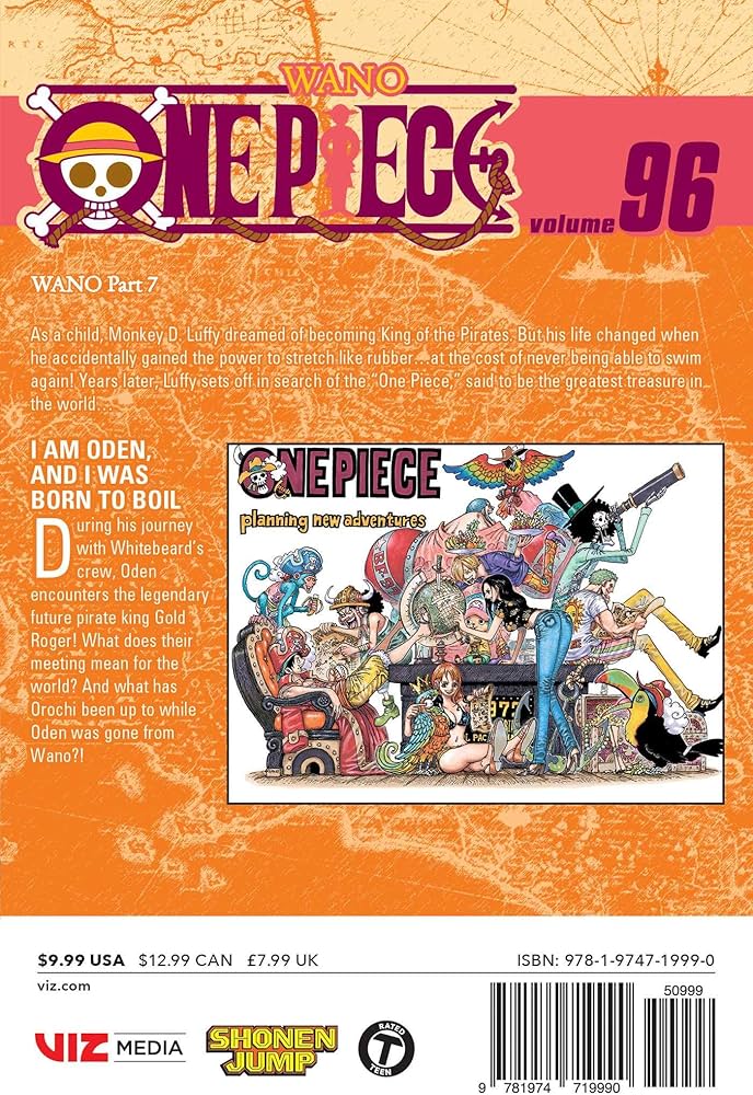 Amazon.com: One Piece, Vol. 96: 9781974719990: Oda, Eiichiro: Books