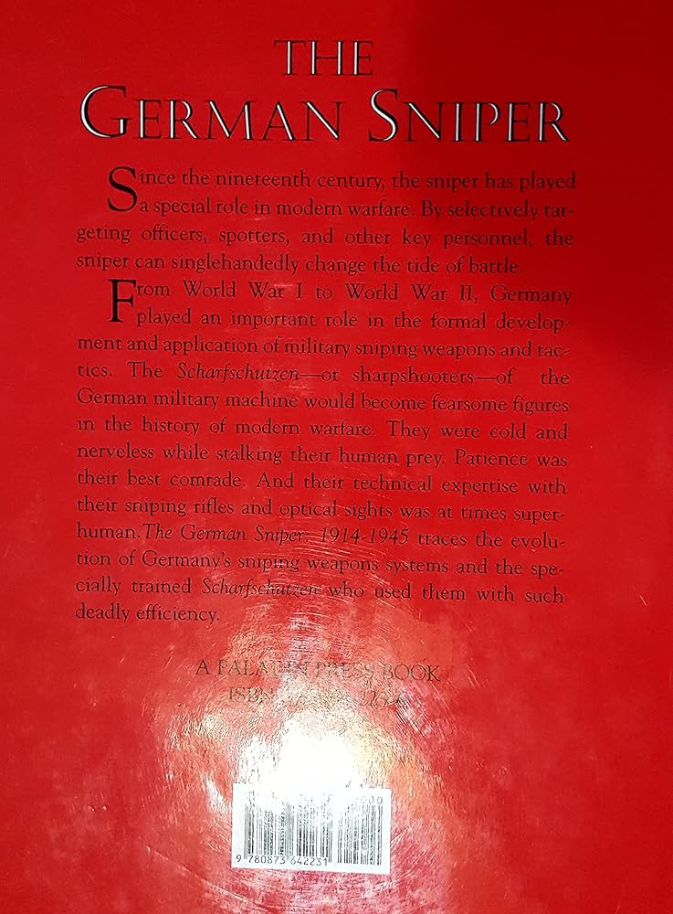 Amazon.com: German Sniper: 1914-1945: 9780873642231: Senich, Peter