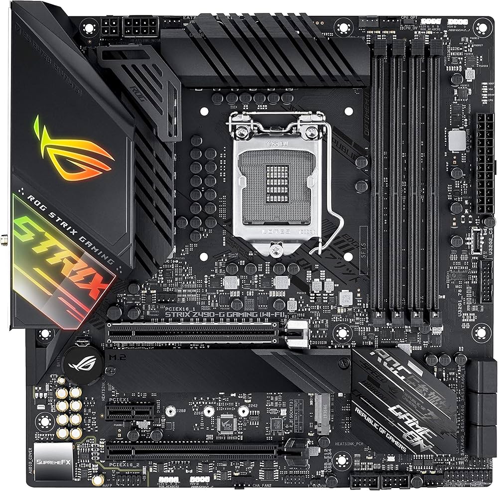 Amazon | ASUS ROG STRIX Z490-G GAMING（WiFi 6）LGA 1200 Intel Z490
