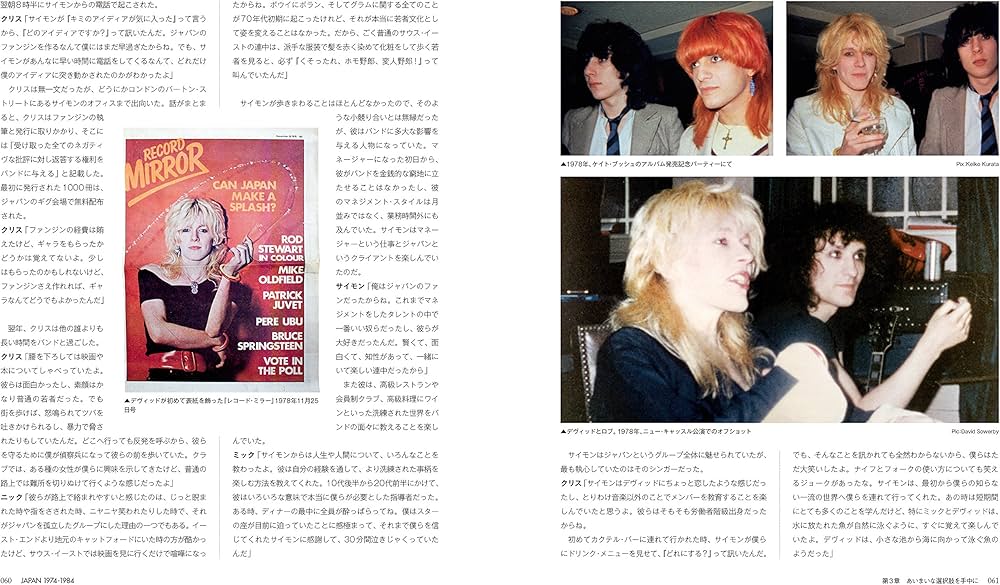 光と影のバンド全史 瓦解の美学 JAPAN JAPAN 1974-1984 光と影のバンド